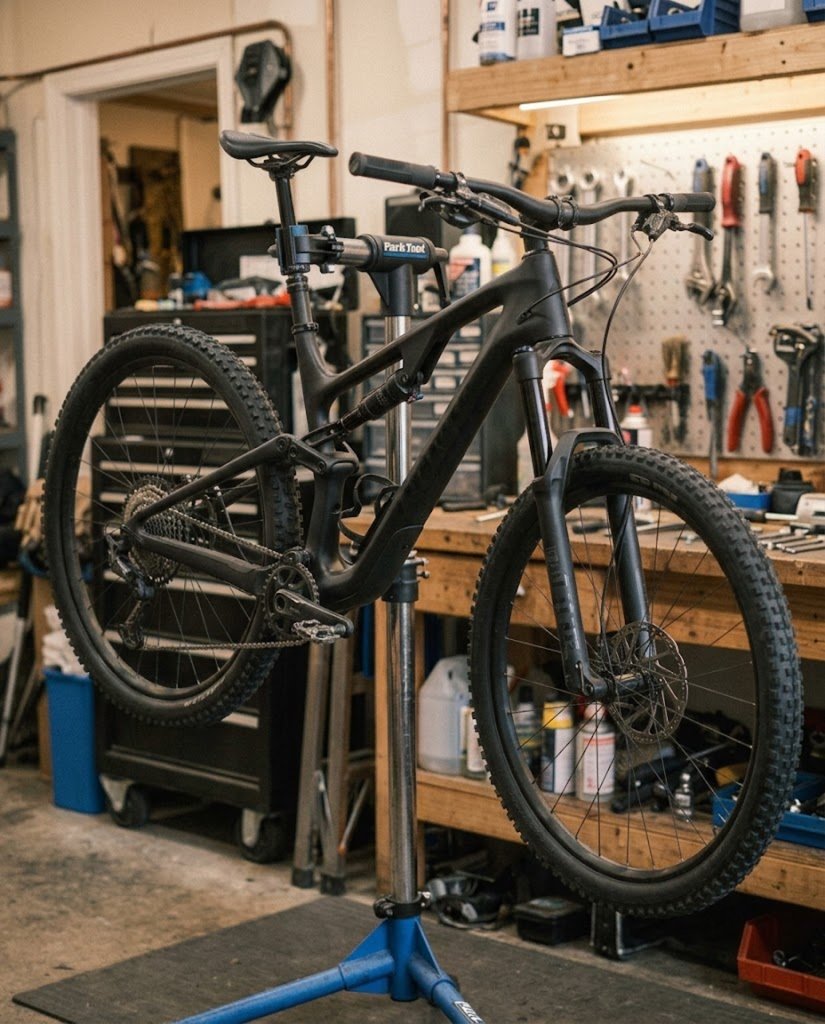 Fully serviced bicycle setup, ready to ride