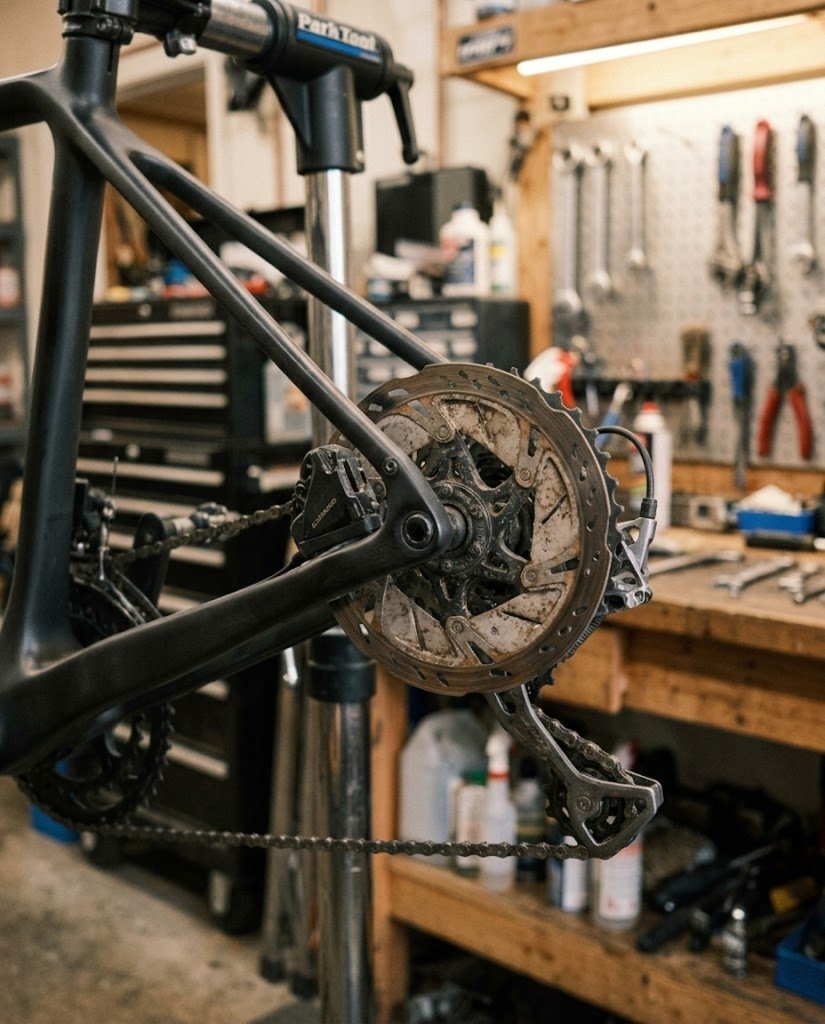 Misaligned brake before tuning